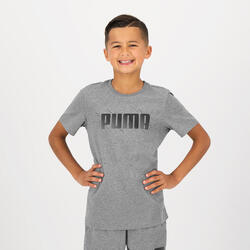 T-shirt imprimé Puma enfant - gris