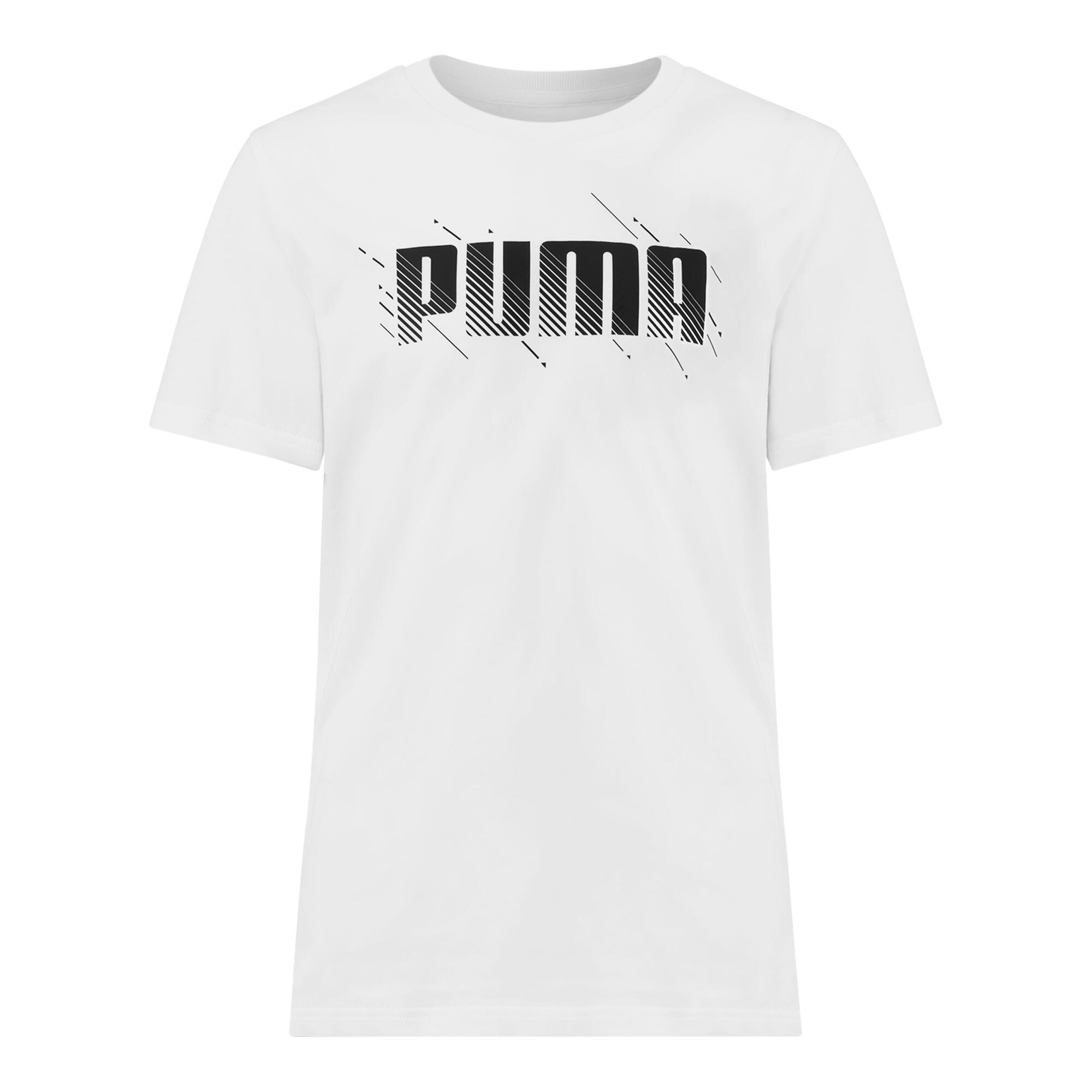 Printed T shirt Puma children white PUMA Decathlon