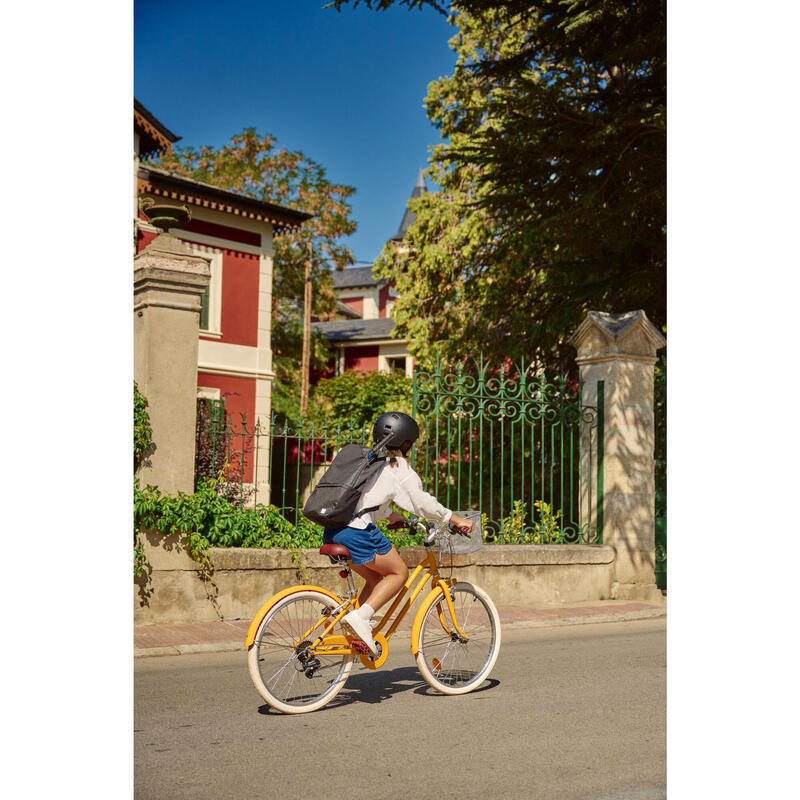 Bicicleta niños 24 pulgadas Elops 500 amarilla 9-12 años