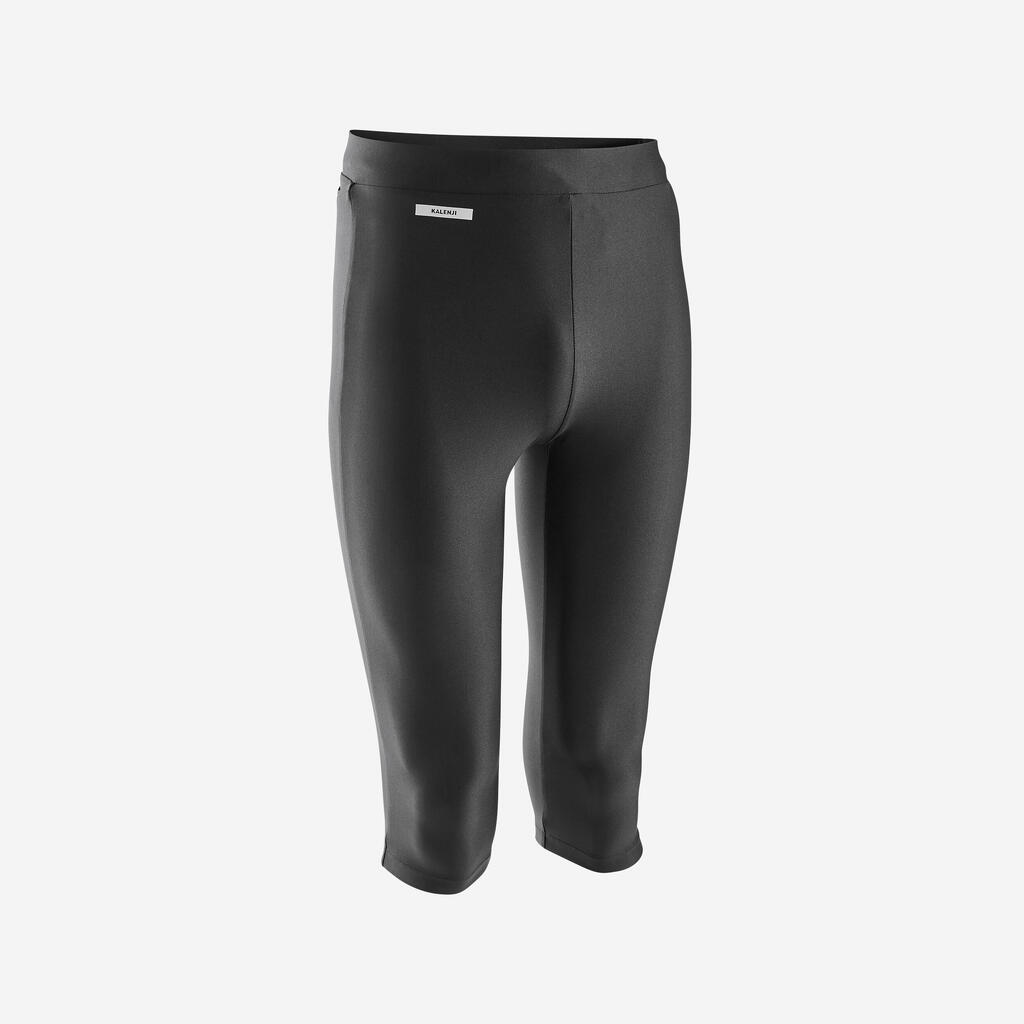 Men's Running 3/4 Tights - Kiprun Run 100 Black