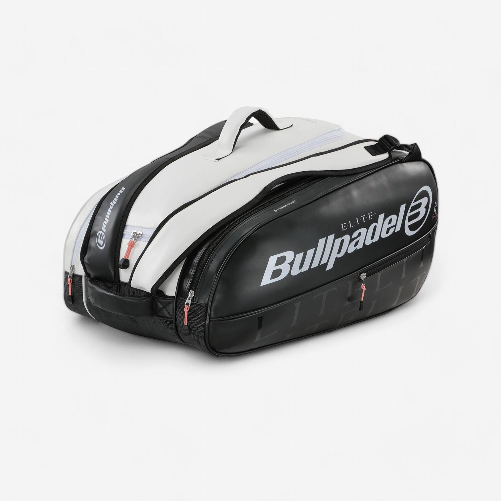 Bullpadel - Sac De Padel Isotherme - Bullpadel Elite 24 Blanc Noir - Sac De Raquette - Padel Beach Tennis - Blanc-noir-rose - Taille Unique - Decathlon