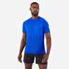 T-shirt de running sans couture homme - kiprun run 500 confort bleu indigo