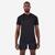 T-shirt de running sans coutures homme - kiprun run 500 confort noir