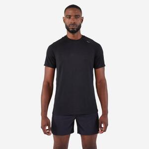 Camiseta running sin costuras Hombre - KIPRUN Run 500 Confort negro