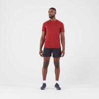 Majica kratkih rukava za trčanje Kiprun Run 500 Comfort bez šavova muška - bordo
