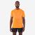 T-shirt de running sans coutures homme - kiprun run 500 confort orange clair