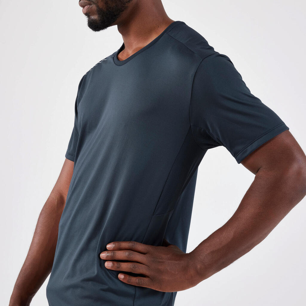 Laufshirt kurzarm Herren atmungsaktiv - Run 500 Dry+ blau