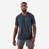 Men Running T-Shirt, Quick Dry, Crew Neck - Blue