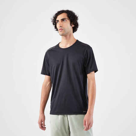 Dry+ Men's Running Breathable T-shirt - Black