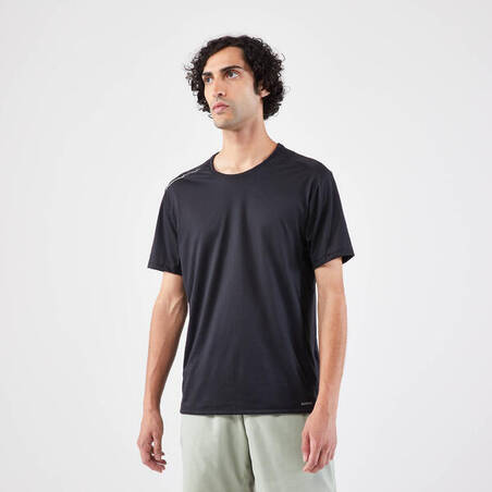 Dry+ Men's Running Breathable T-Shirt - black - Decathlon