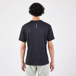 T-shirt de running respirant Homme - KIPRUN Run 500 Dry + Noir