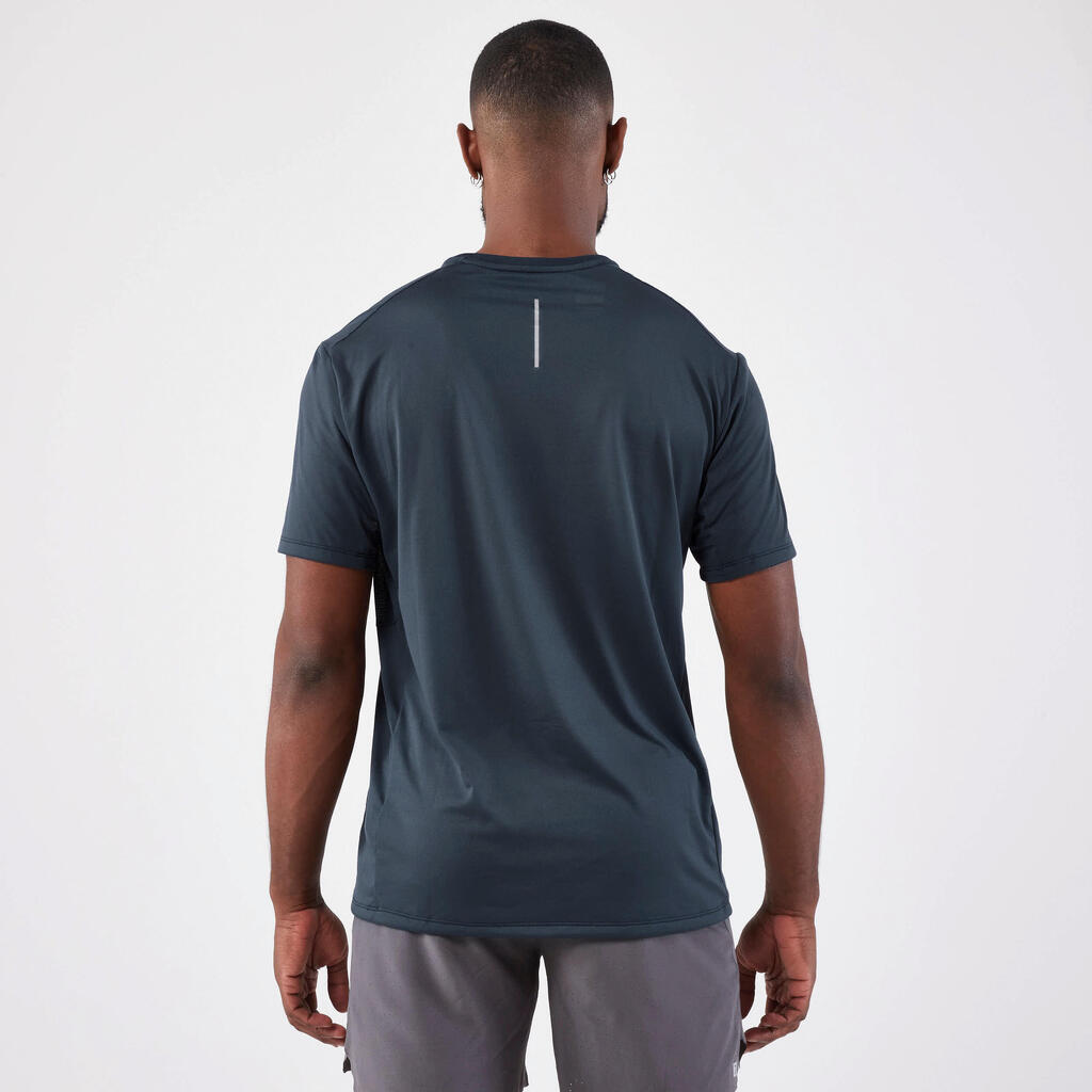 Laufshirt kurzarm Herren atmungsaktiv - Run 500 Dry+ blau