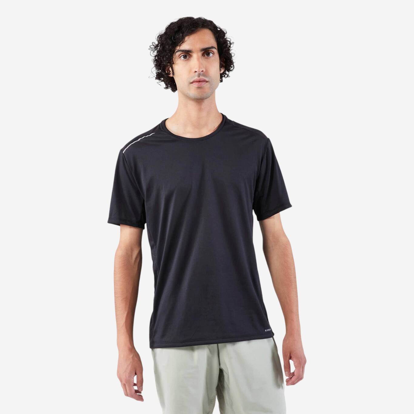 Dry+ Men's Running Breathable T-Shirt - black