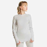 Adult breathable football base layer, white