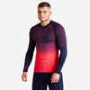 Keepdry 500 Men's Football Long-Sleeved Base Layer - blue pink