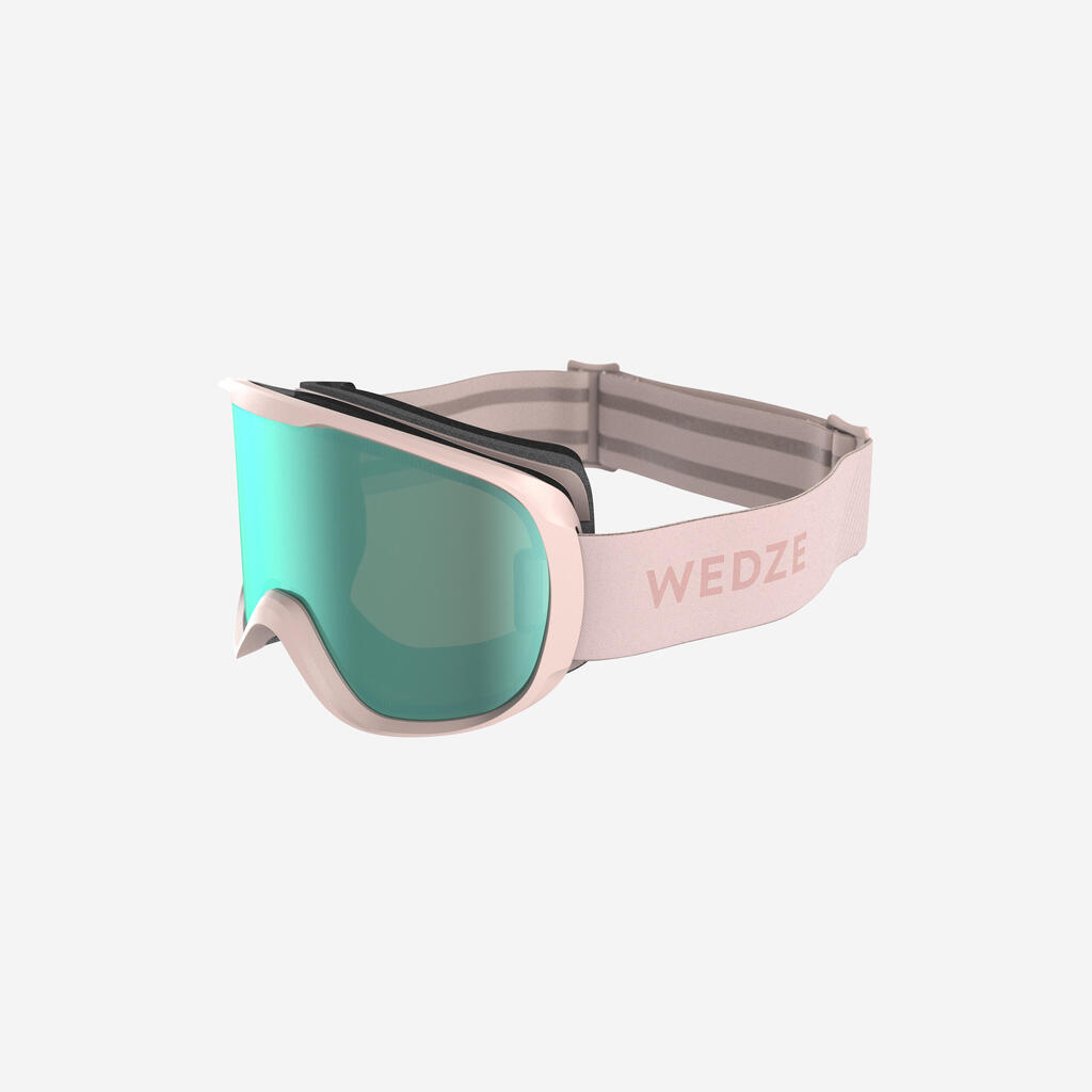 Skibrille Snowboardbrille G 500 Erwachsene/Kinder Schönwetter rosa 