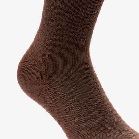 Hike 100 High Socks Limited Edition Pack of 2 Pairs - Khaki and Brown