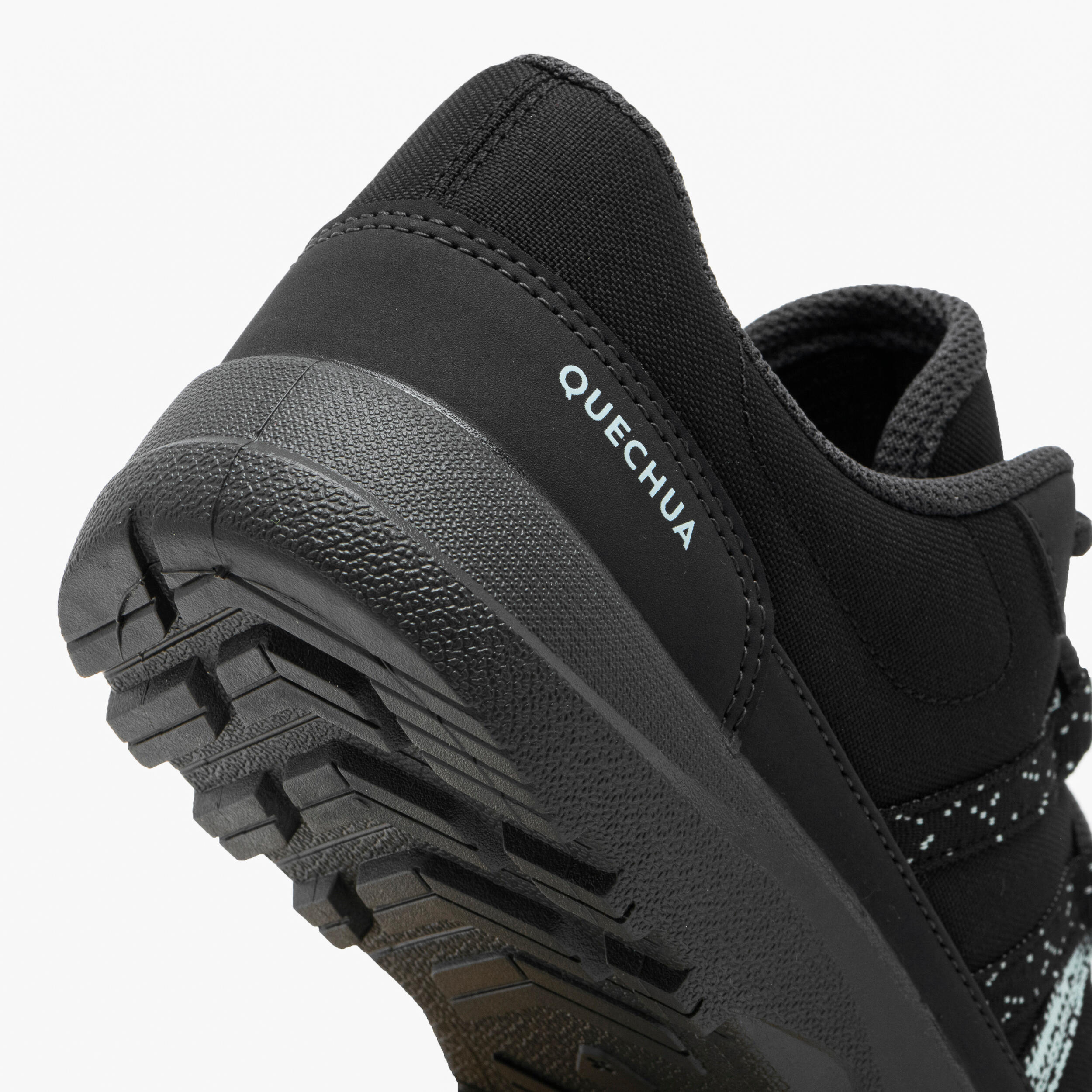 Women’s Low Hiking Boots NH 50 Carbon grey, celadon green Quechua Decathlon