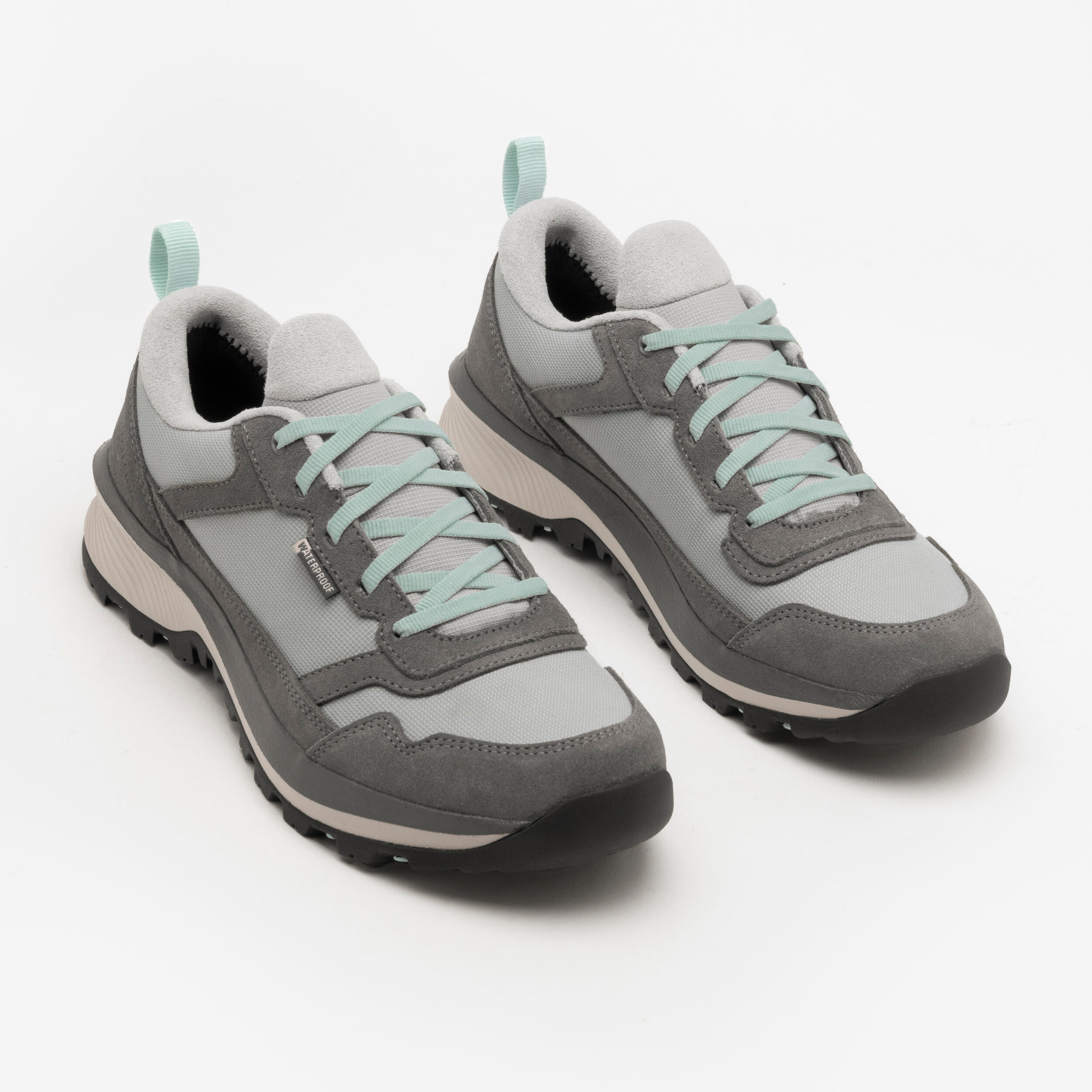 Chaussures de randonnée imperméables en cuir femme, NH 500 - QUECHUA