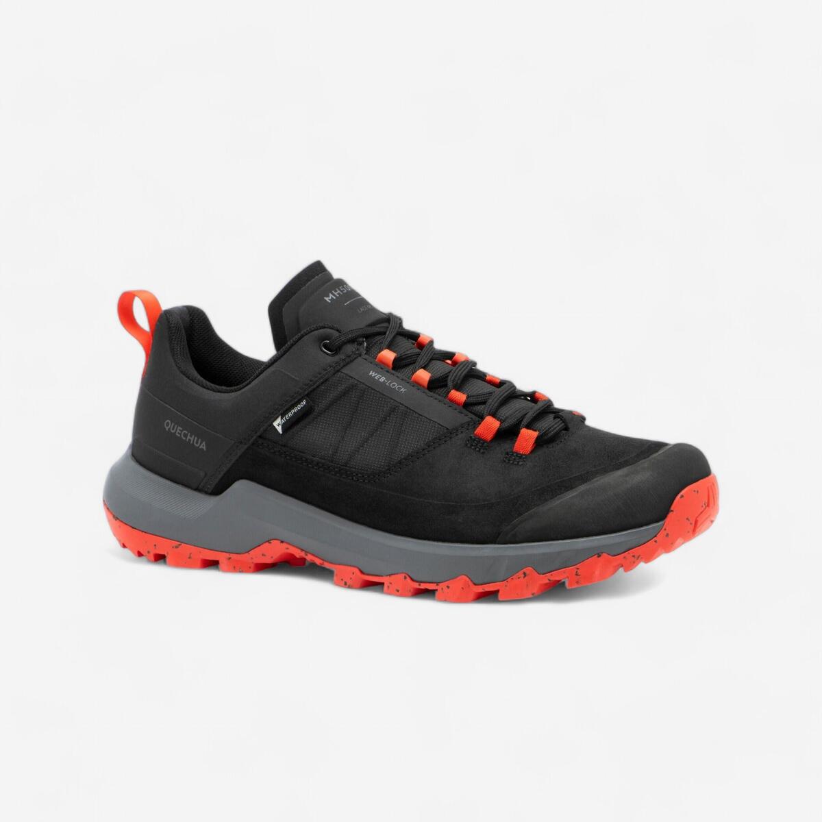 Chaussures de randonnée montagne imperméables, homme MH500 noires