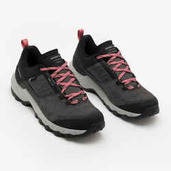 Women's waterproof mountain walking shoes - MH500 Grey