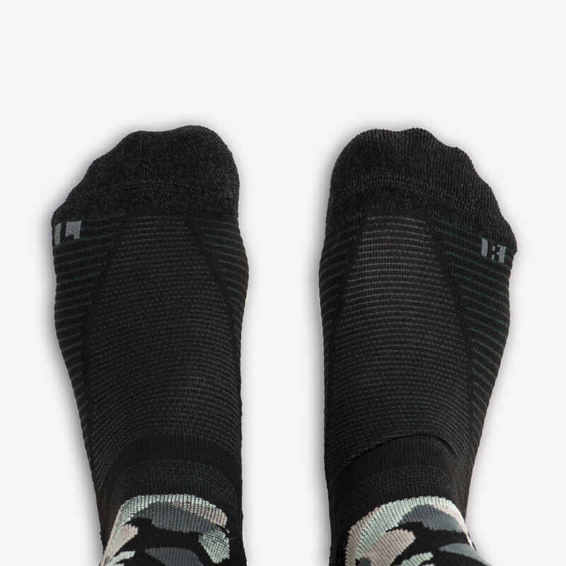 Hiking socks - Hike 500 High Black x2 pairs