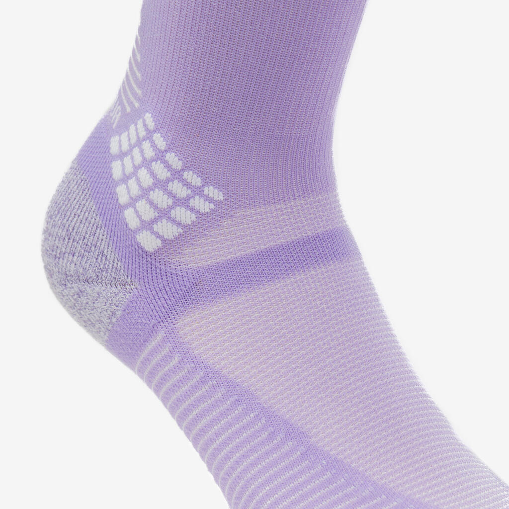 Wandersocken hoch - Hike 500 2 Paar Trendy Purple & Kamo