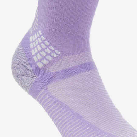 Hiking Socks Hike 500 High Trendy x2 Pairs - Purple & Kamo