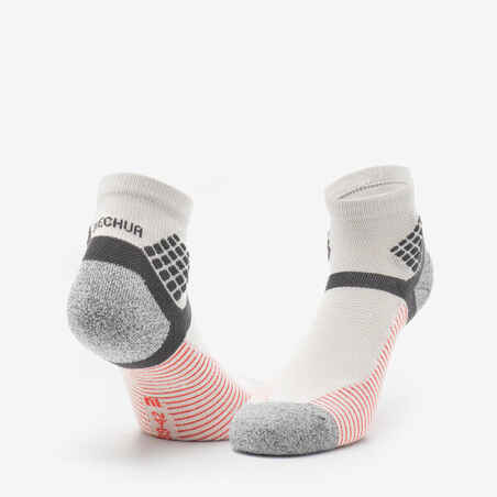 Hiking Socks Hike 500 Mid x2 Pairs - Grey and Red