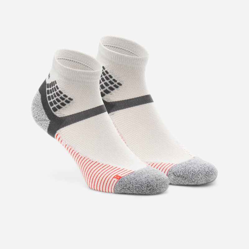 Hiking Socks Hike 500 Mid x2 Pairs - Grey and Red