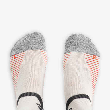 Hiking Socks Hike 500 Mid x2 Pairs - Grey and Red