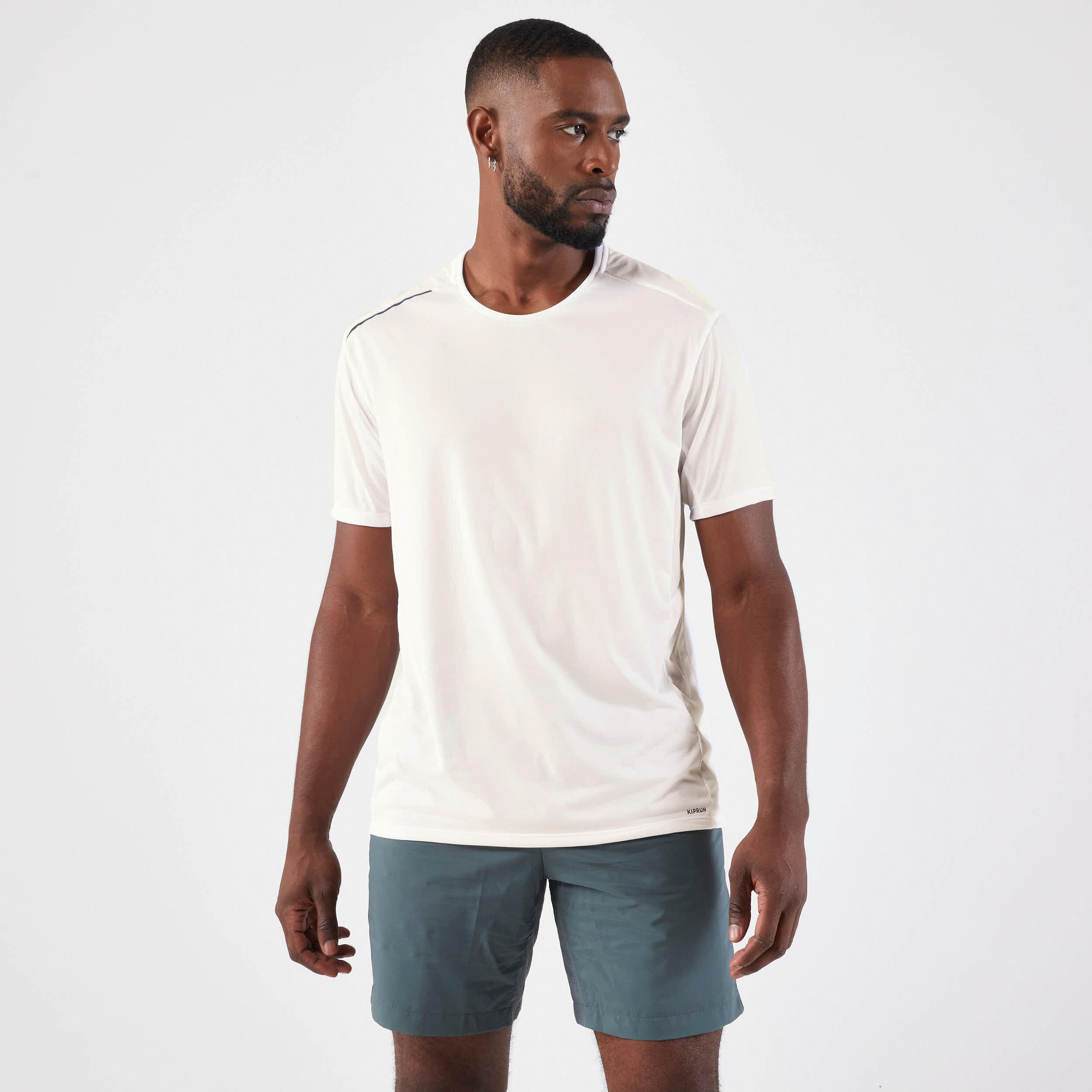 Dry+ Men's Running Breathable T-Shirt - white 1/6