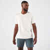 Polera de Running transpirable hombre - KIPRUN Run 500 Dry + Blanco glaciar 