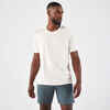 Vīriešu skriešanas elpojošs T krekls "Dry+", ledus balts