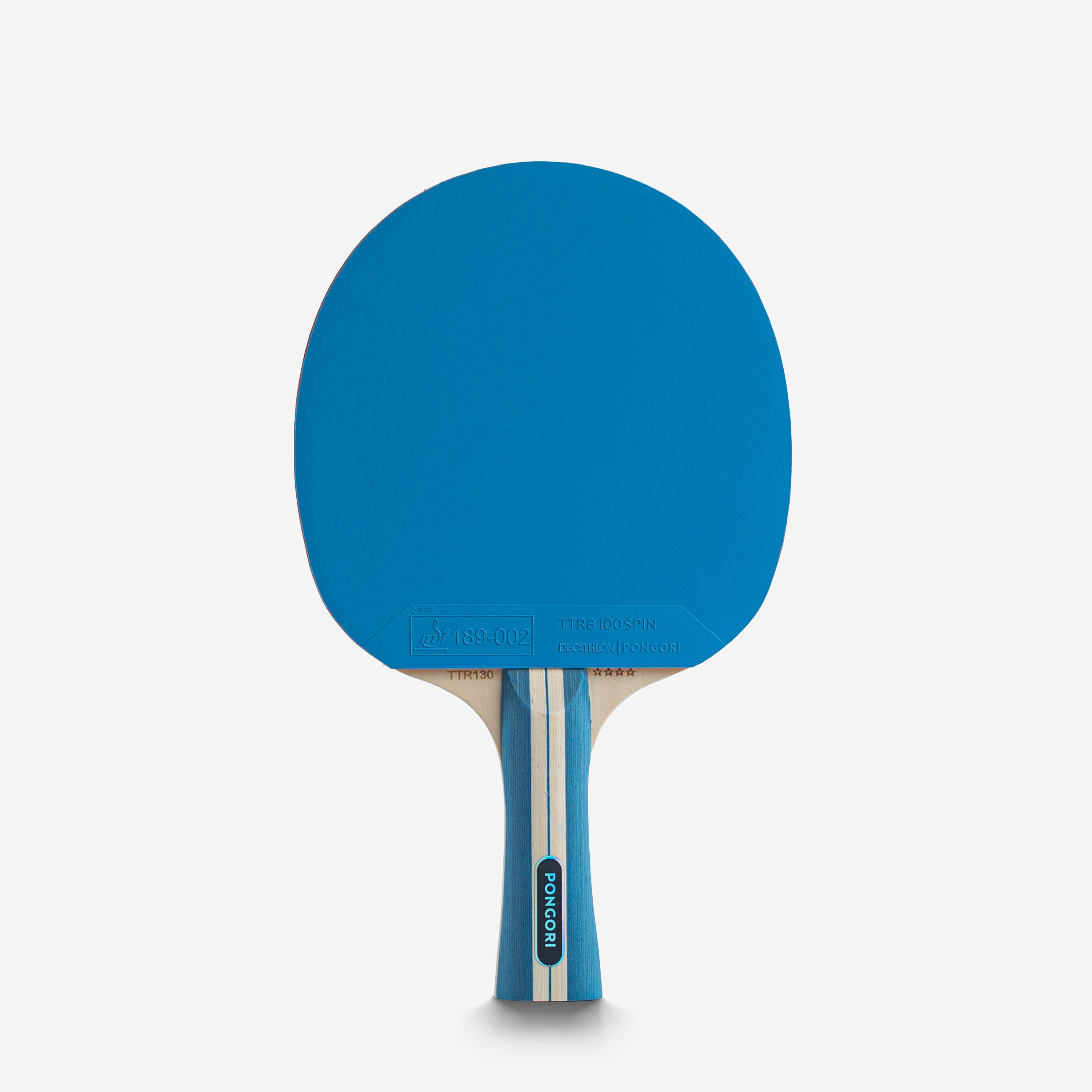 Set of 2 Table Tennis Paddles + 4 Balls – TTR 130 4* Spin - PONGORI