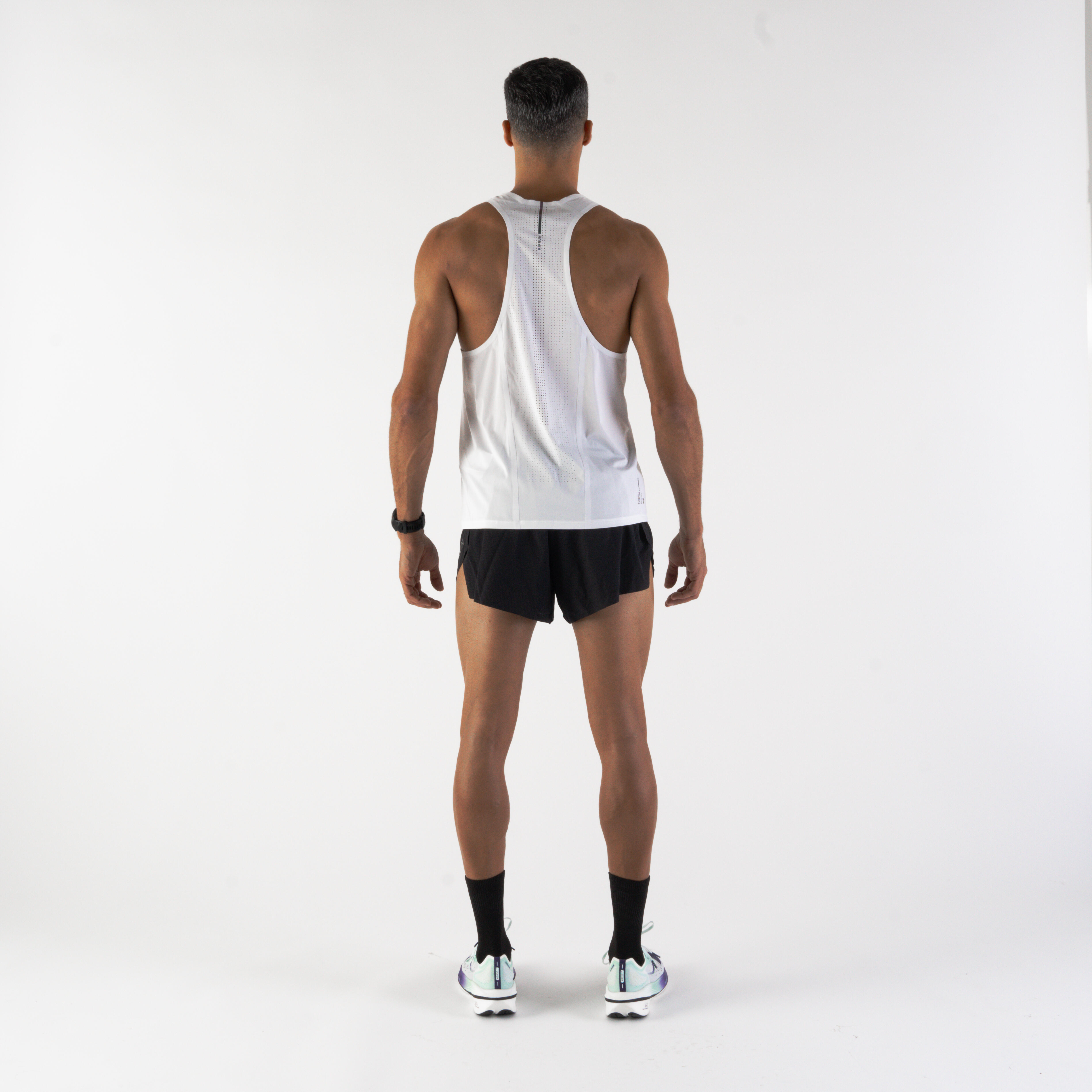 Pantaloncini split running uomo RUN 900 REPLIKA neri KIPRUN Decathlon