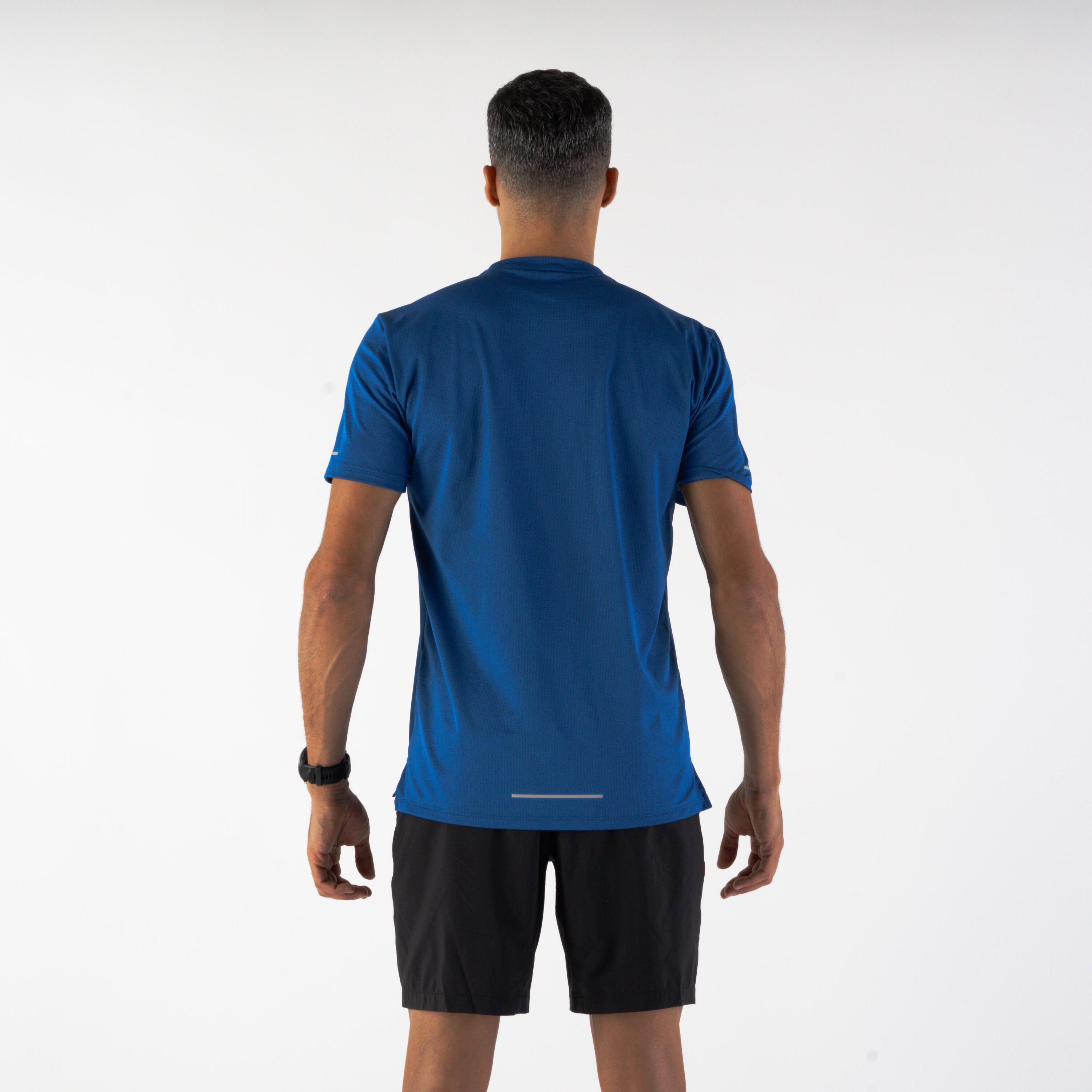 Laufshirt kurzarm Herren atmungsaktiv - Run 500 Dry+ blau 2/5