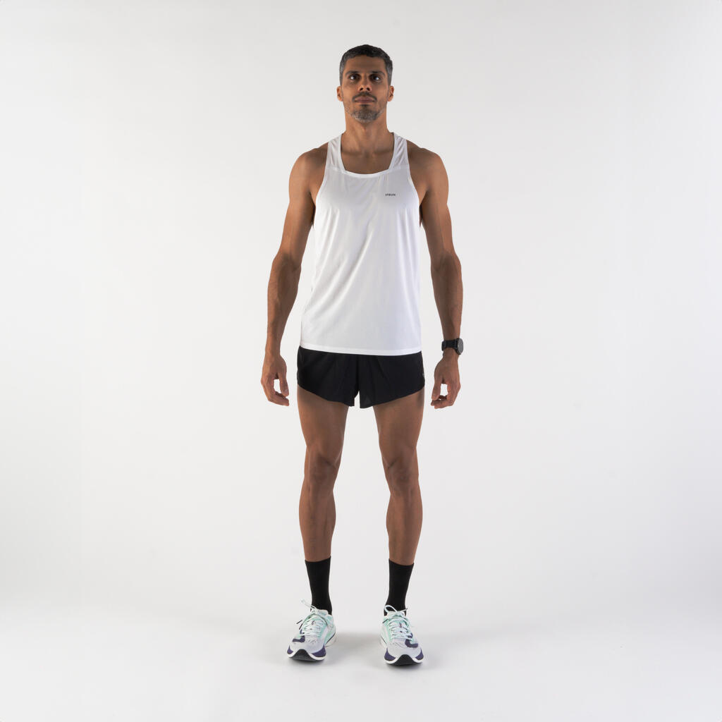 Laufshorts Herren Split leicht - Run 900 Replika schwarz 