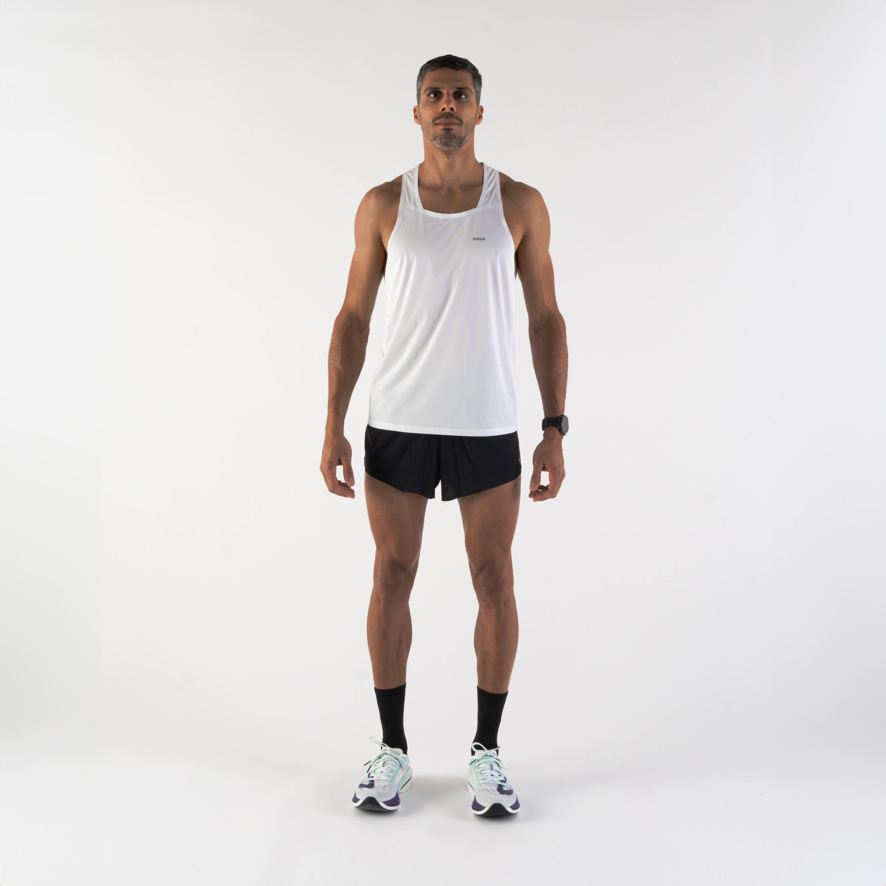 KIPRUN Run 900 Replika Men's lightweight running split shorts - Black 2/7