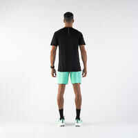 Men's Breathable Running Shorts-KIPRUN Run 500 Dry-Mint green