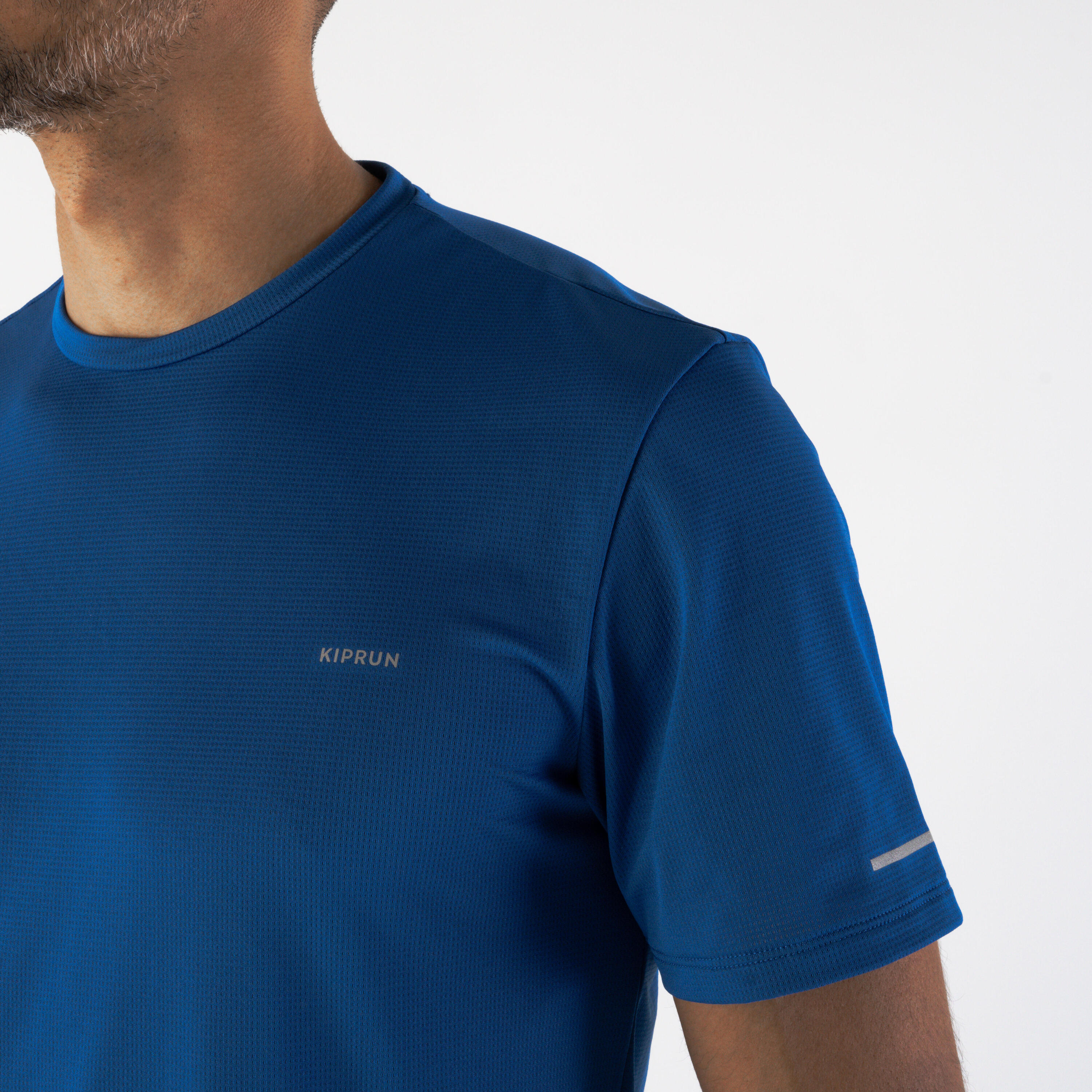 Laufshirt kurzarm Herren atmungsaktiv - Run 500 Dry+ blau 3/5