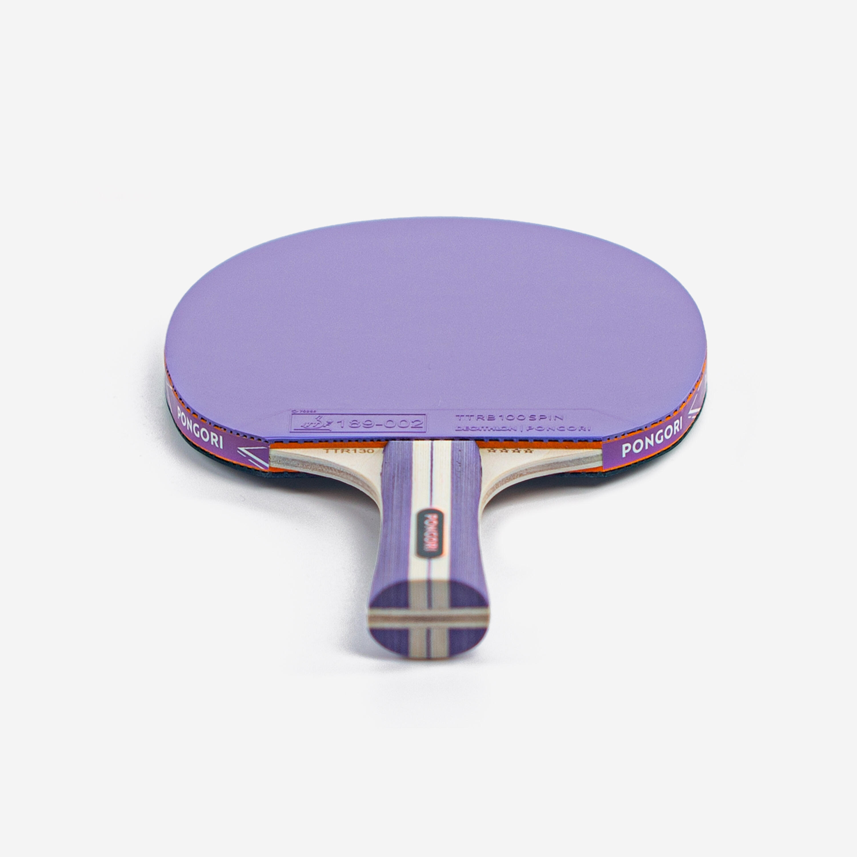 2 Table Tennis Bats & 4 Balls TTR 130 4* Spin ITTF - Violet & Blue 10/11