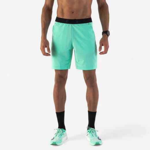 
      Men's Breathable Running Shorts-KIPRUN Run 500 Dry-Mint green
  