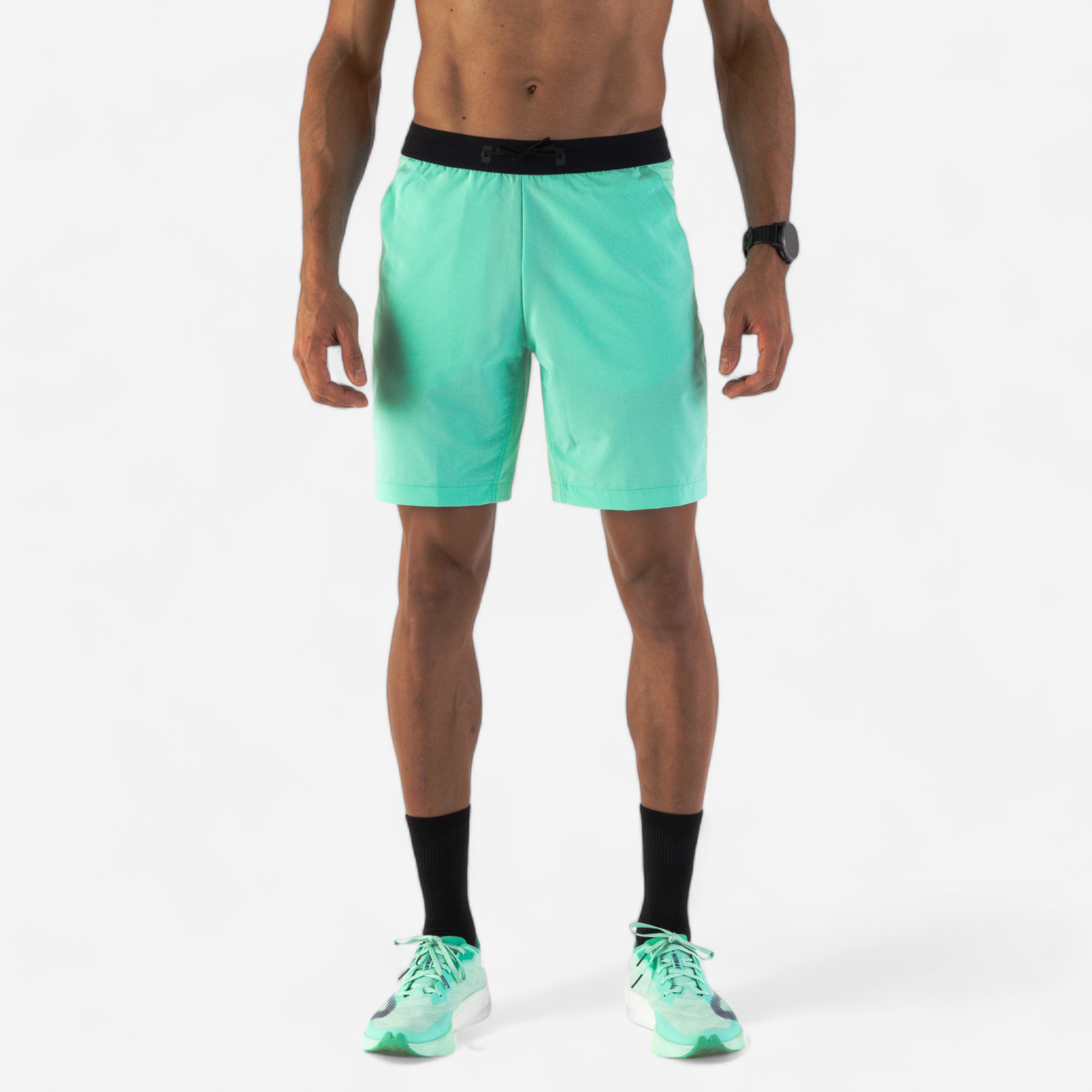 Uomo  KIPRUN Pantaloncini da corsa traspiranti - Run 500 Dry Verde menta