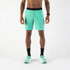 Pantalón corto de running transpirable Hombre - KIPRUN Run 500 Dry Verde menta