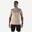 Ademend hardloop T-shirt voor heren Run 500 Dry+ dessin beige