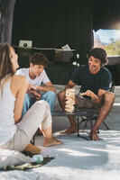LOW FOLDING CAMPING TABLE - MH100 - GREY