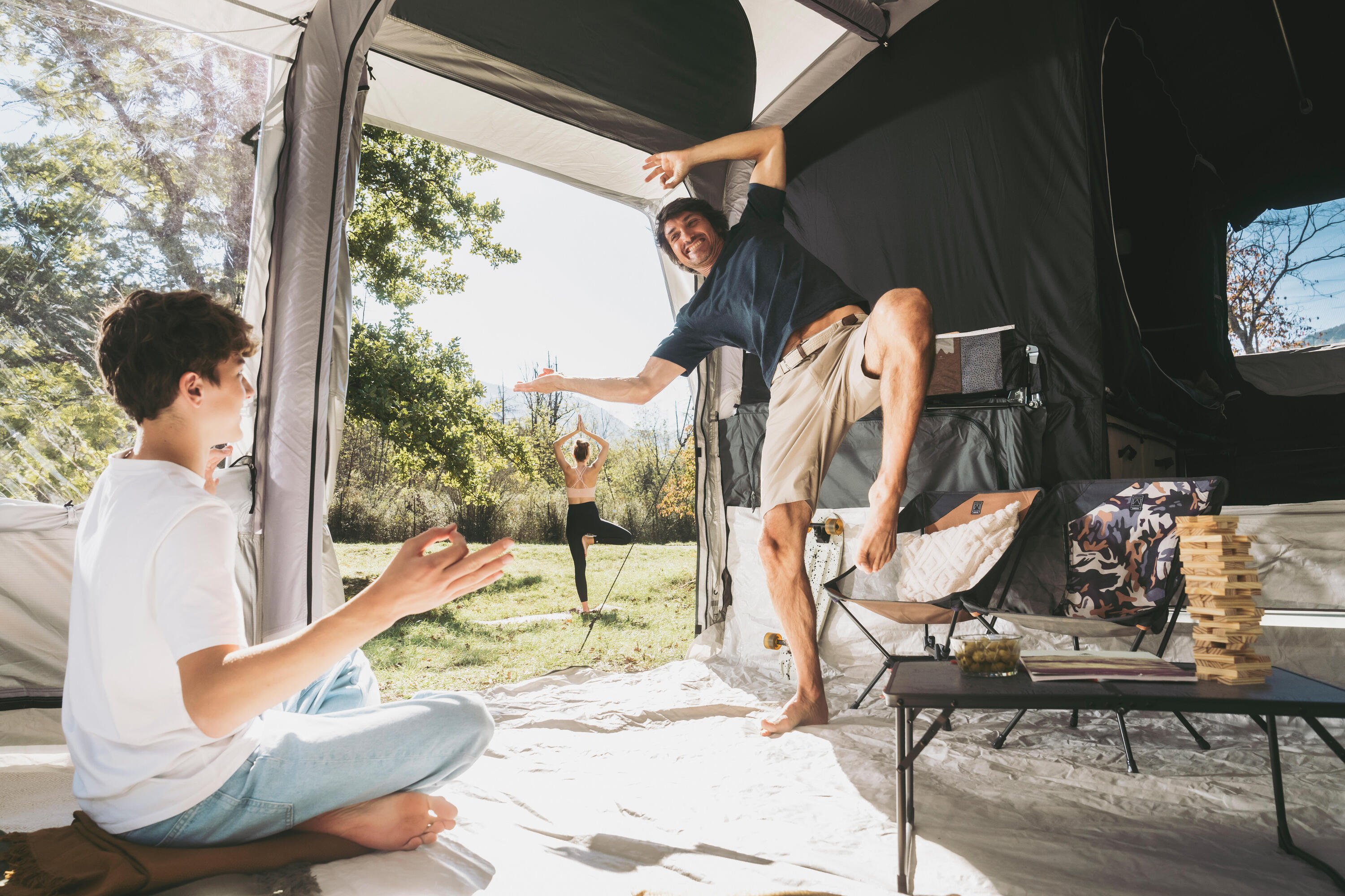 4 Man Inflatable Trailer Tent - Airsecond 4.2 F&B 37/46