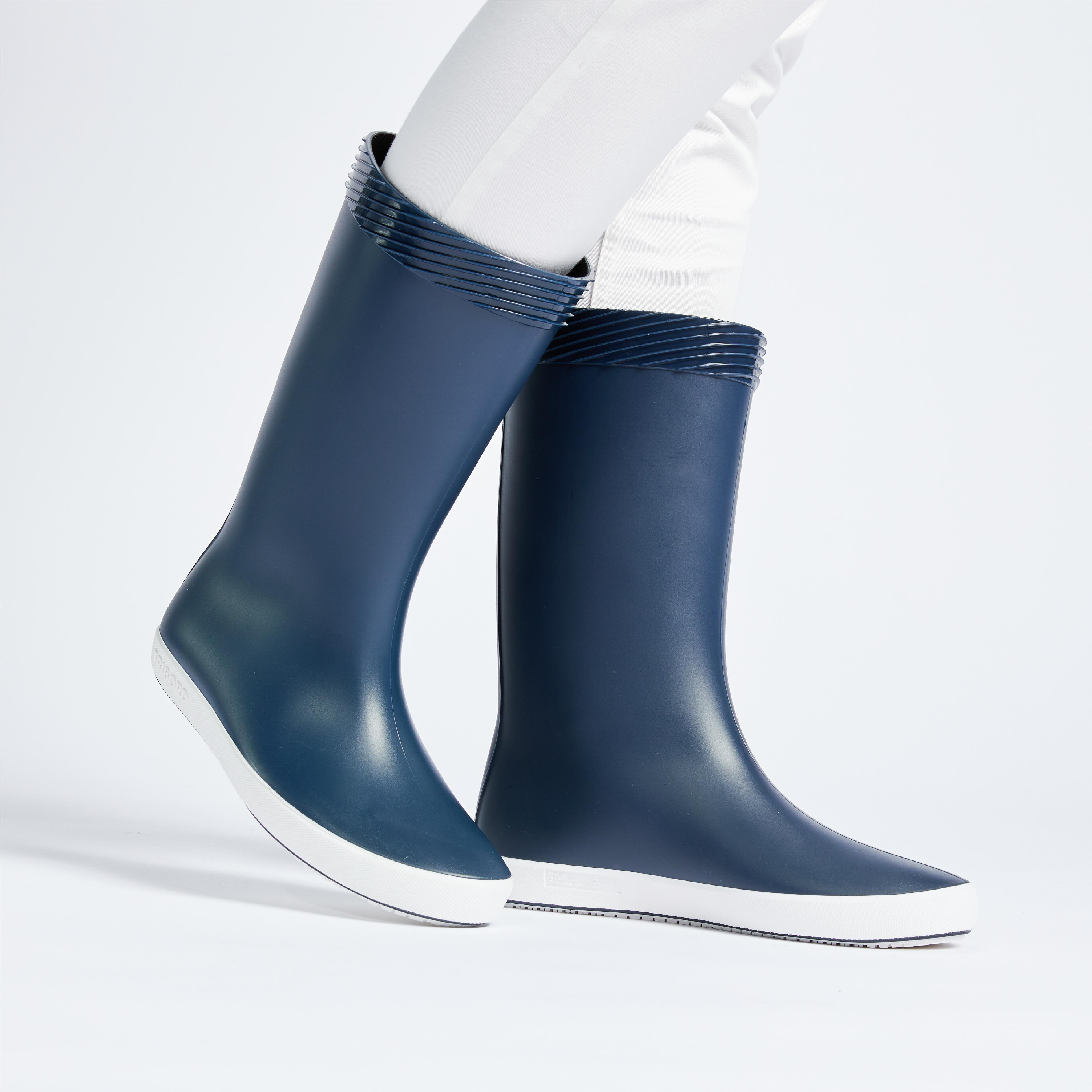 botte de pluie adulte 100 bleu - tribord