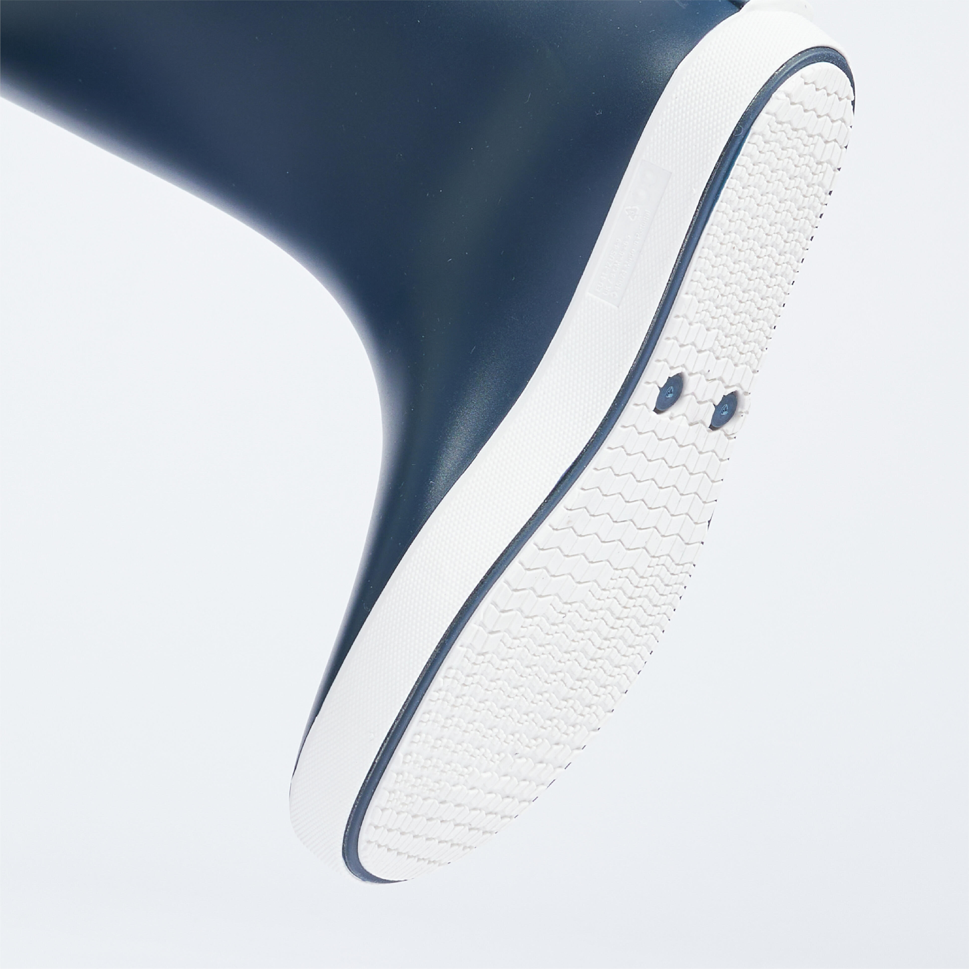 Sailing Rain Boot 100 Asphalt blue, Snow white Tribord Decathlon